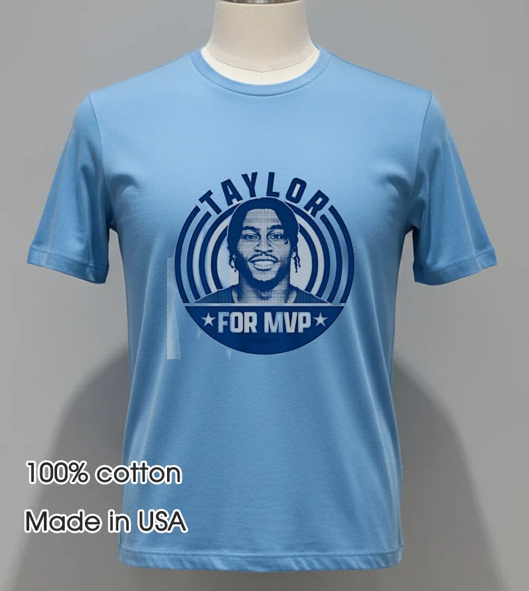 Jonathan Taylor For Mvp Portrait Blue Shirt