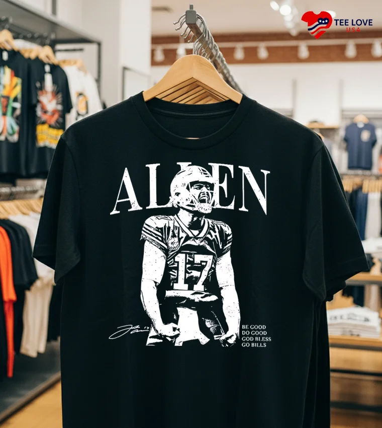 Josh Allen Scream God Bless Go Bills - classic-t-shirt Josh Allen Scream God Bless Go Bills Classic T Shirt