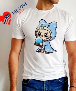 Labubu Wearing Witch Wizard Bear Costume Holding Crystal Ball Shirt