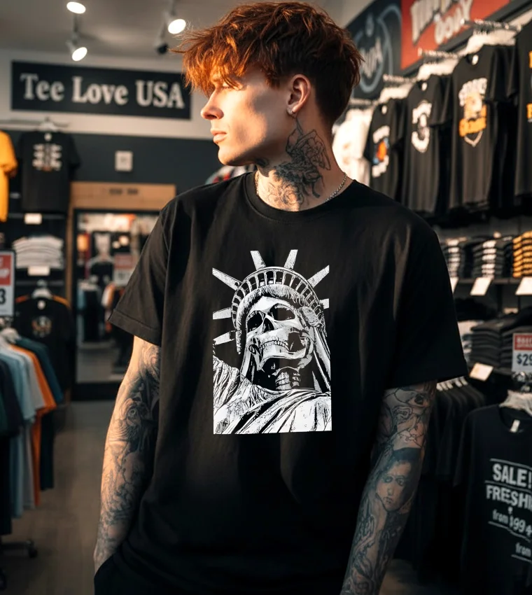 Liberty Or Death - black t-shirt Liberty Or Death Black T Shirt