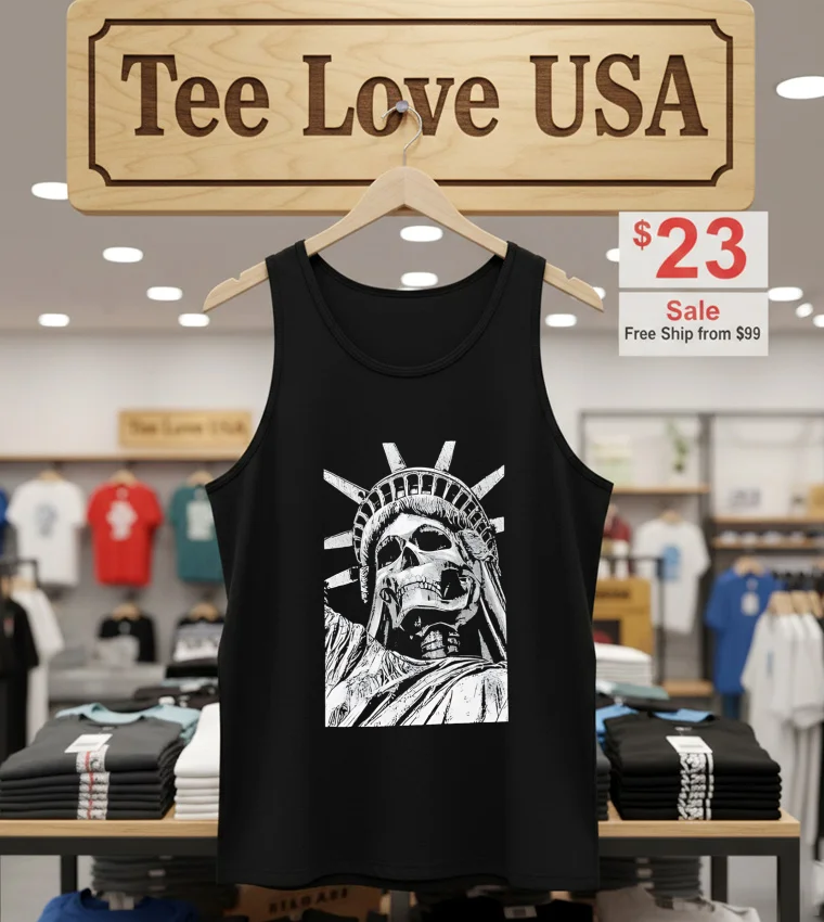 Liberty Or Death - tank-top-black Liberty Or Death Tank Top Black