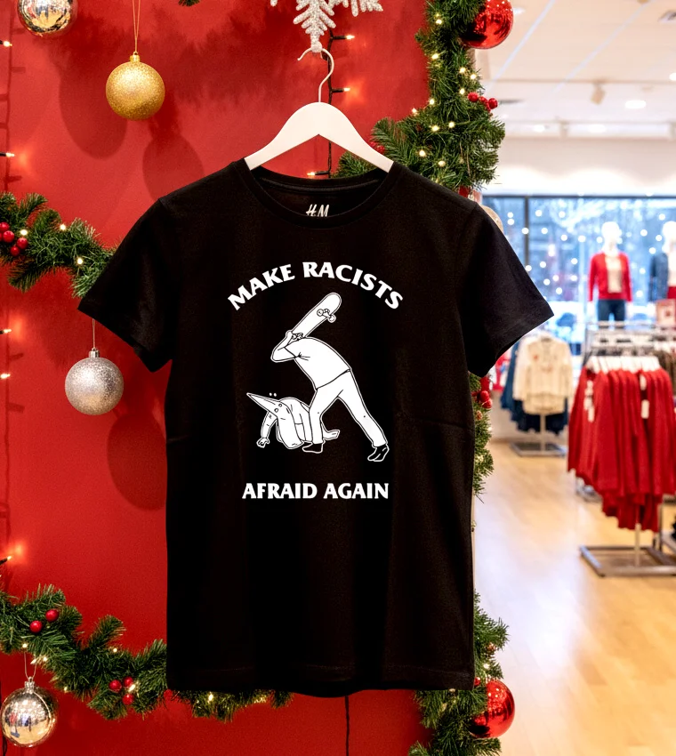 Make Racists Afraid Again Ku Klux Klan - balck-shirt Make Racists Afraid Again Ku Klux Klan Balck Shirt