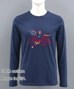 Mallory Swanson Golden Goal champions flag shirt