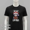 Meowy Christmas Cat Lover Balck Shirt