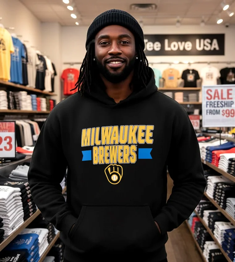 Milwaukee Brewers Fanatics Close Victory 2025 - black-hoodie Milwaukee Brewers Fanatics Close Victory 2025 Black Hoodie