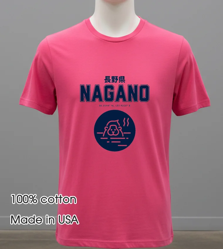 Nagano Prefecture Japan Pink T Shirt