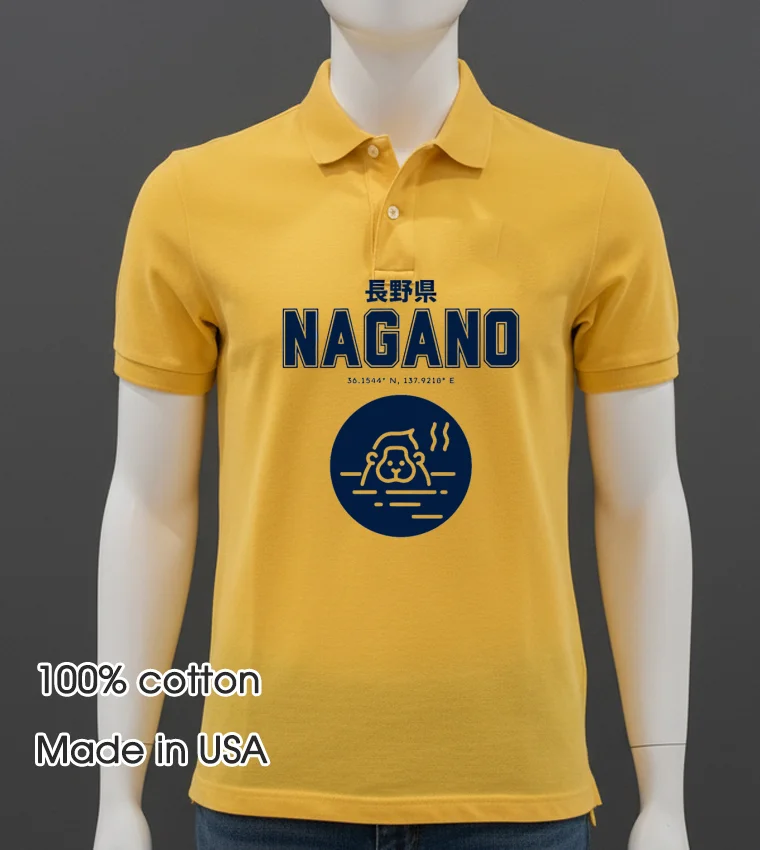 Nagano Prefecture Japan Yellow T Shirt