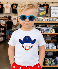 New York Mets Cowboy Hat And Orange Beard Shirt