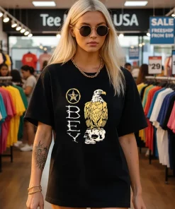 Obey American Dissent Established 1989 Eagle Skull Shirt