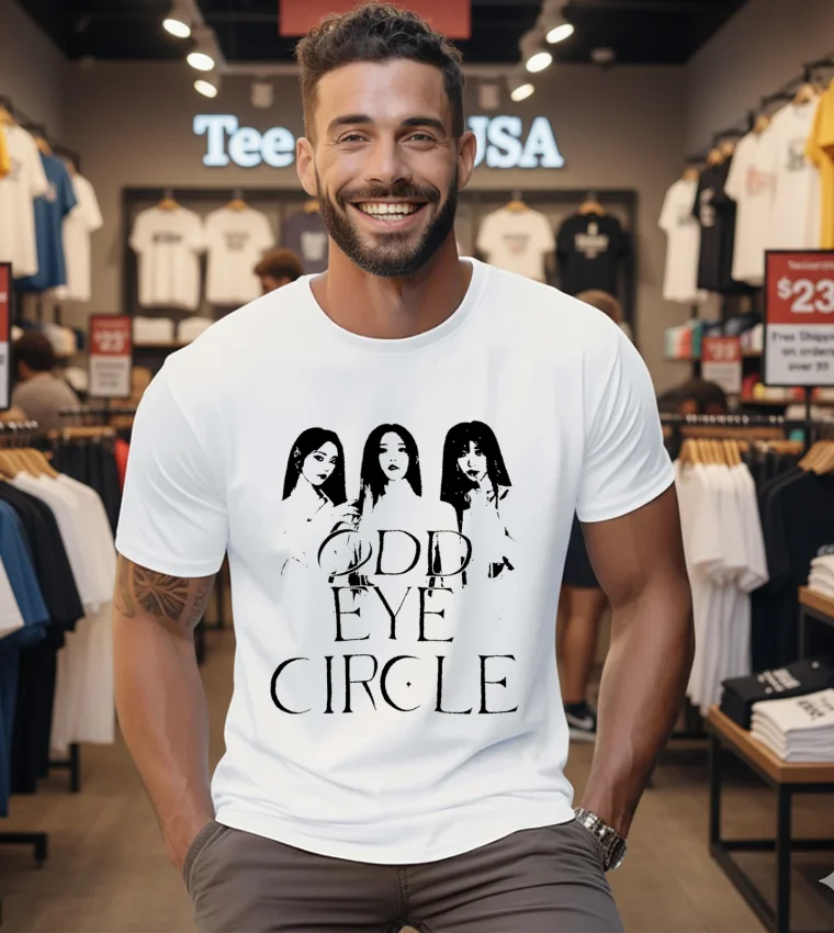 Odd Eye Circle Loona K Pop Group Portrait - mens-white-t-shirt Odd Eye Circle Loona K Pop Group Portrait Mens White T Shirt