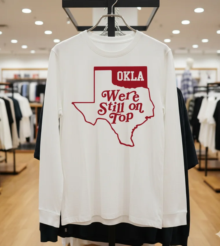 Okla We’re Still On Top Map - white-hoodie Okla We’re Still On Top Map White Hoodie