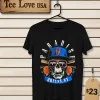 Paradise Queens Ny Baseball Skull Sunglasses Rose Men T Shirt