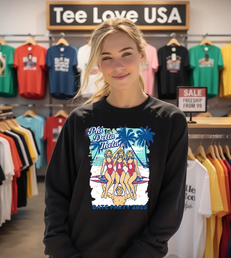 Phi Delta Theta Date Party 2025 Beach - sweatshirt Phi Delta Theta Date Party 2025 Beach Sweatshirt