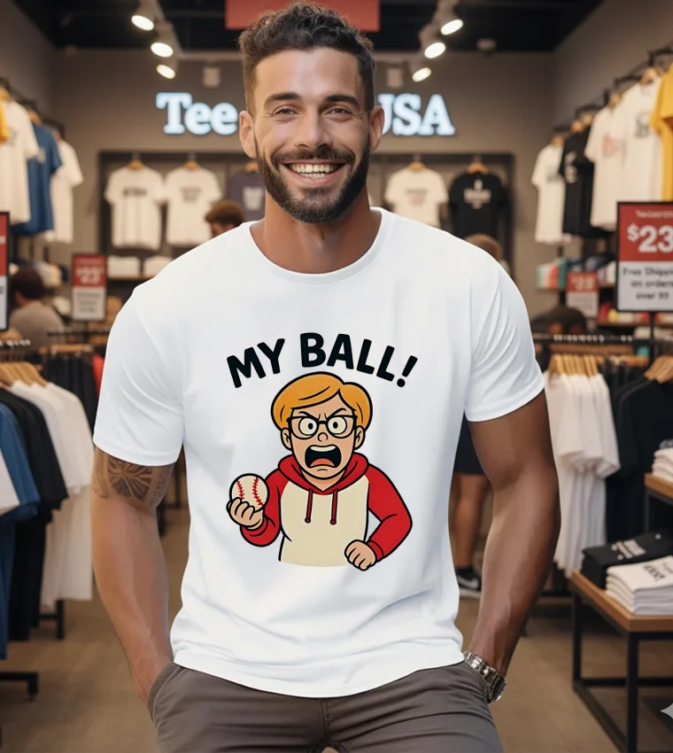 Phillies Karen My Ball - mens-white-t-shirt Phillies Karen My Ball Mens White T Shirt