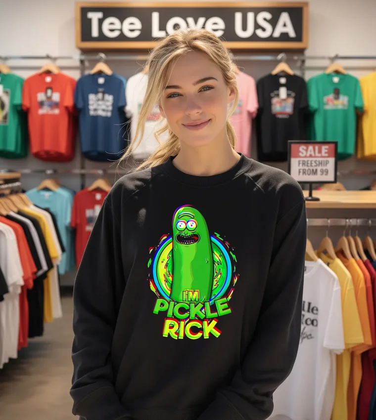 Pickle Rick Parody Funny - sweatshirt Pickle Rick Parody Funny Sweatshirt