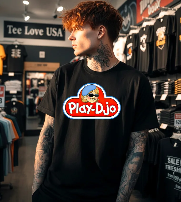 Play Djo Logo T S - black t-shirt Play Djo Logo T S Black T Shirt