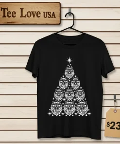 Pomeranian Christmas Tree Cute Shirt