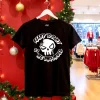 Ready To Fight The Dark Angel Skull Balck Shirt