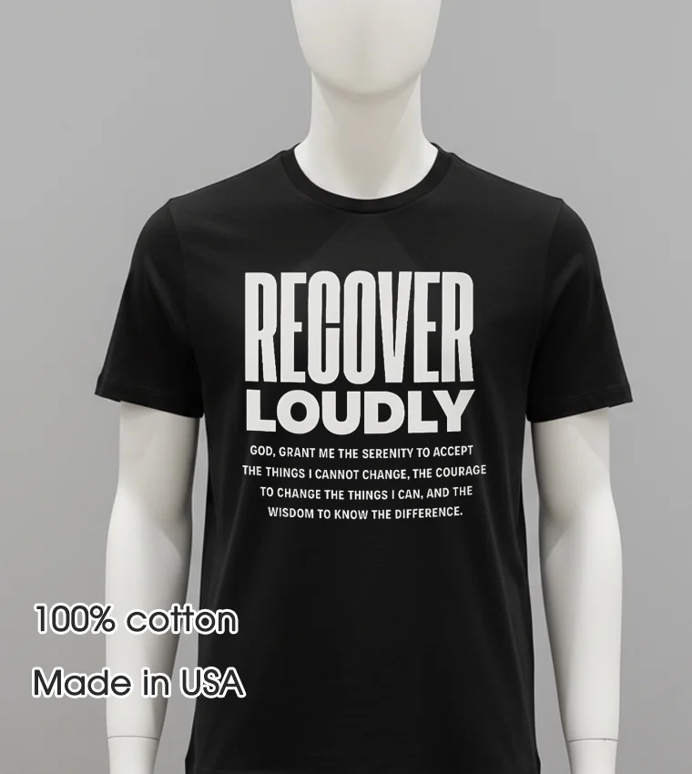 Recover Loudly Balck Shirt