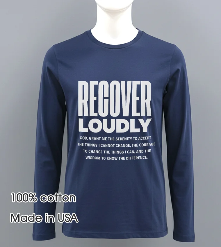 Recover Loudly - navy-shirt Recover Loudly Navy Shirt