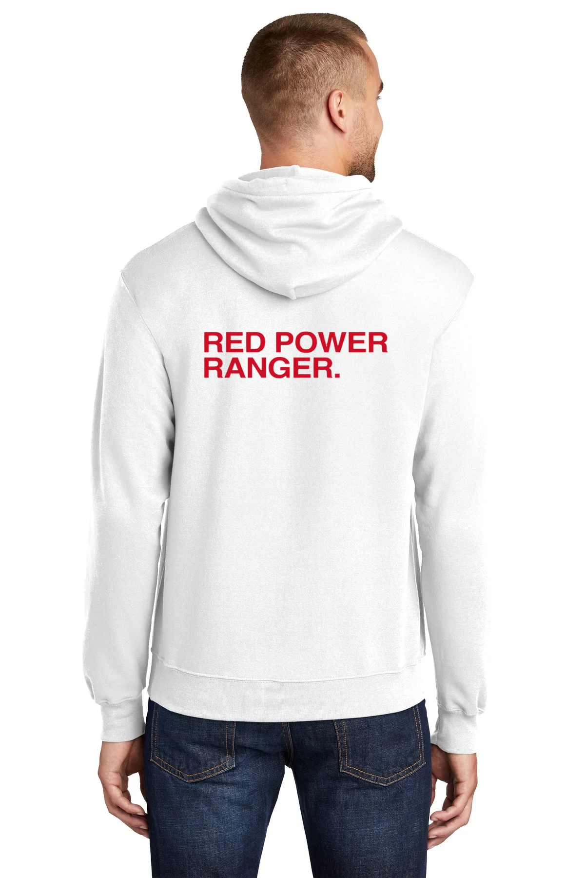Red Power Ranger - back-hoodie Red Power Ranger Back Hoodie