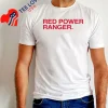 Red Power Ranger White T Shirt