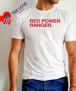 Red Power Ranger shirt