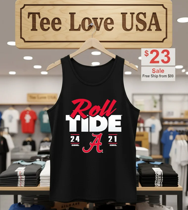 Roll Tide Alabama Crimson Tide Vs Georgia Bulldogs 2025 - tank-top-black Roll Tide Alabama Crimson Tide Vs Georgia Bulldogs 2025 Tank Top Black