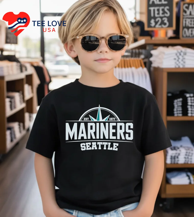 Seattle Mariners Est 1977 - kids-black Seattle Mariners Est 1977 Kids Black