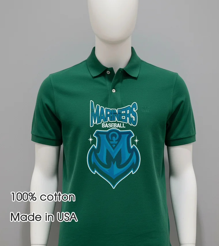 Seattle Mariners Mariners Baseball Logo Style Green Shirt