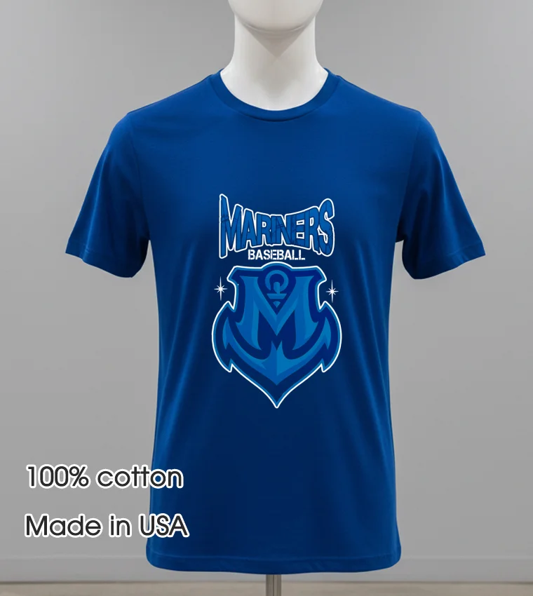 Seattle Mariners Mariners Baseball Logo Style Navy Shirt