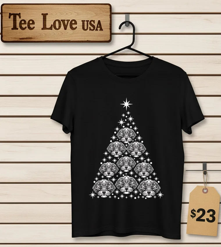 Shih Tzu Christmas Tree Cute - men-t-shirt Shih Tzu Christmas Tree Cute Men T Shirt