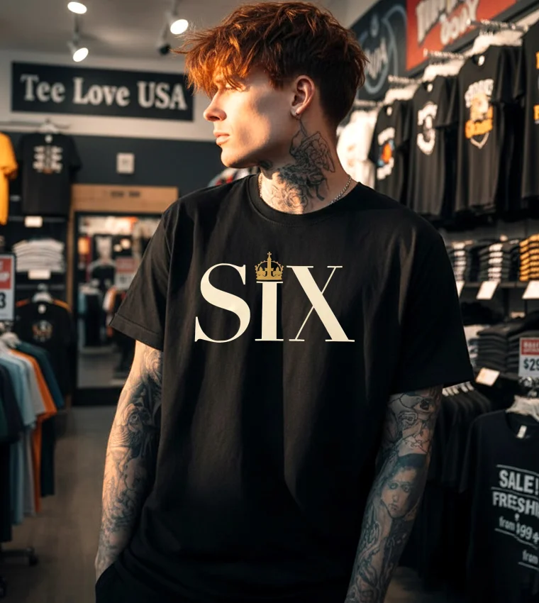 Six The Musical - black t-shirt Six The Musical Black T Shirt