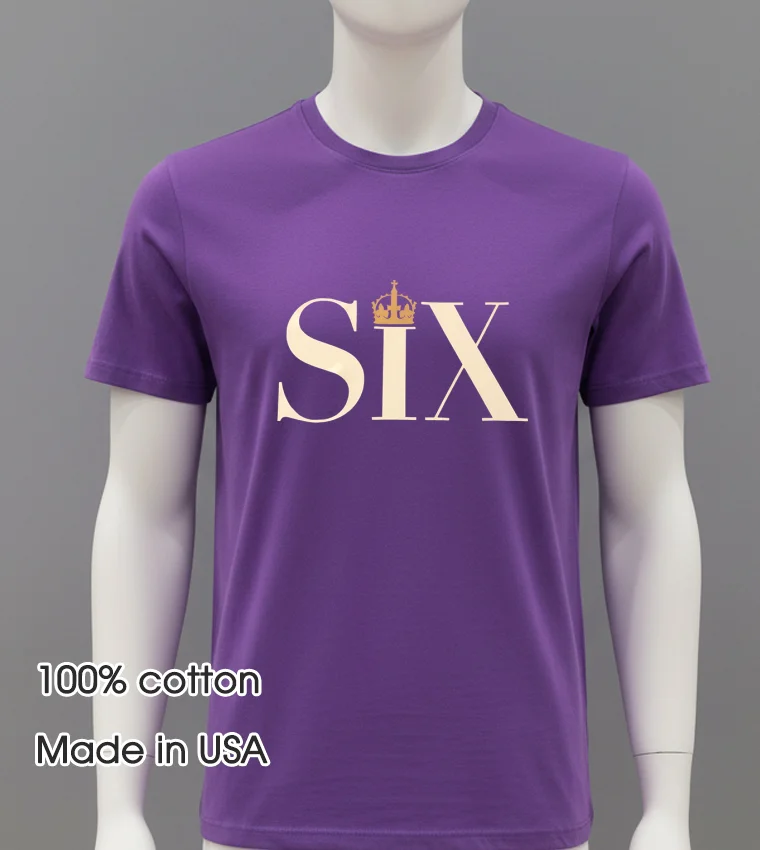 Six The Musical - purple-shirt Six The Musical Purple Shirt