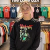 Slipknot Female Skeleton Holding Fire Sweatshirt