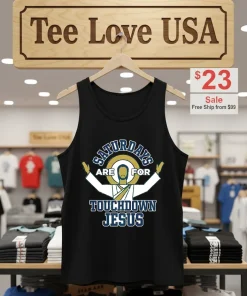 Smack Apparel Saturdays Touchdown Jesus Shirt