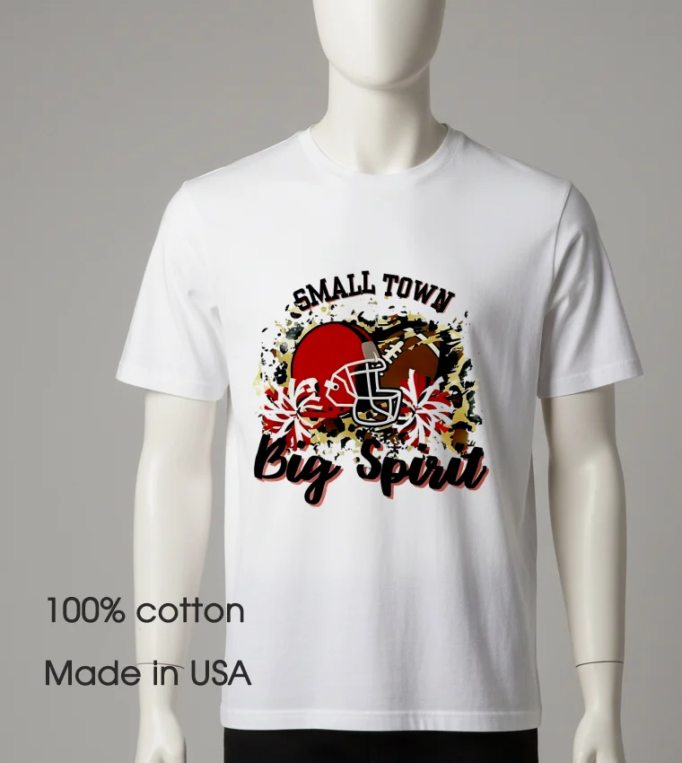 Small Town Big Pride Helmet White T Shirt