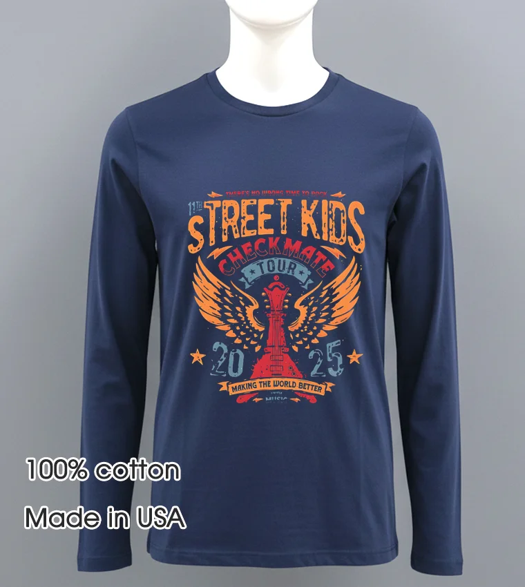 Street Kids Checkmate Tour 2025 Making The World Better Navy Shirt