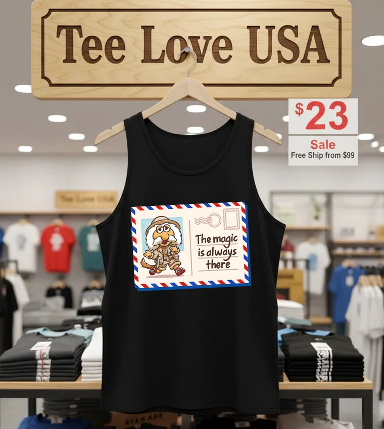 The Magic Is Always There Letter - tank-top-black The Magic Is Always There Letter Tank Top Black