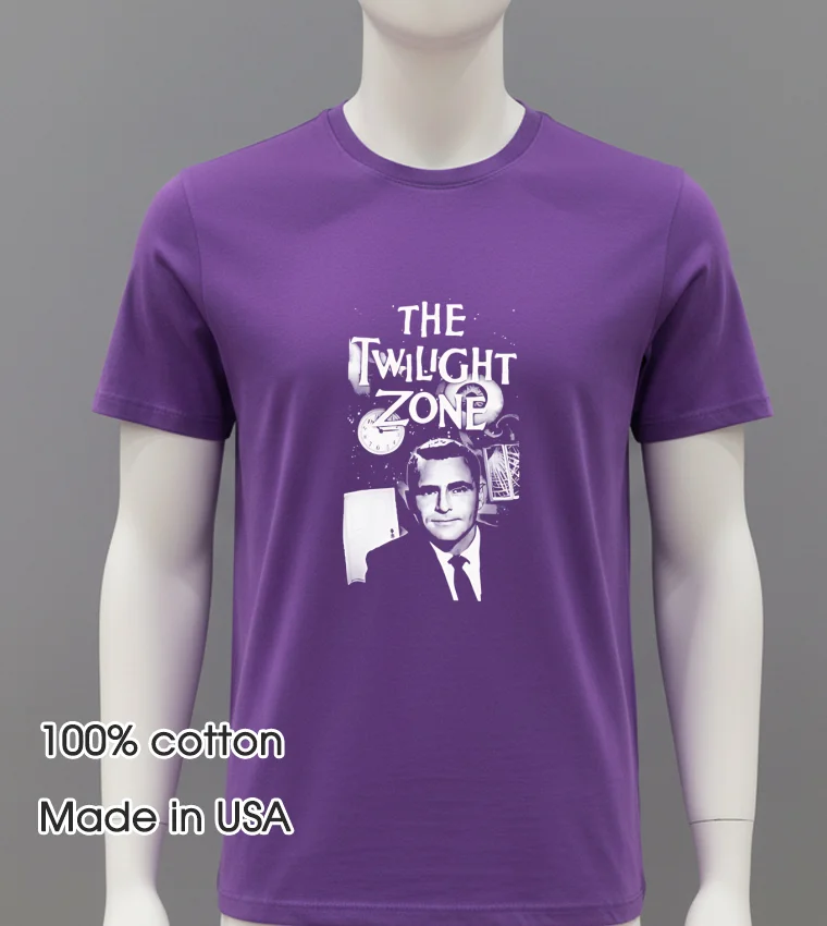 The Twilight Zone Retro - purple-shirt The Twilight Zone Retro Purple Shirt