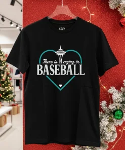 There Is Crying In Baseball heart shirt