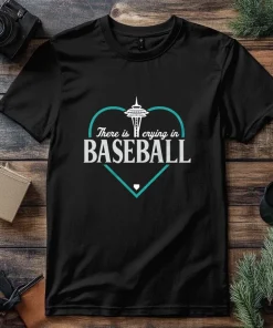 There Is Crying In Baseball heart shirt