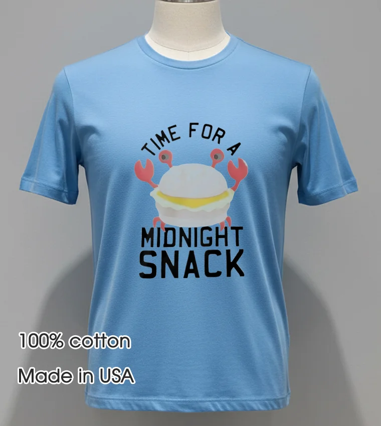 Time For A Midnight Snack Crab - blue-shirt Time For A Midnight Snack Crab Blue Shirt