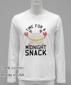 Time for a midnight snack crab shirt