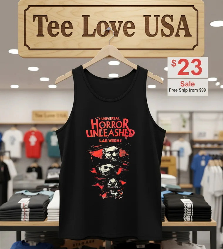Universal Horror Unleashed Las Vegas - tank-top-black Universal Horror Unleashed Las Vegas Tank Top Black