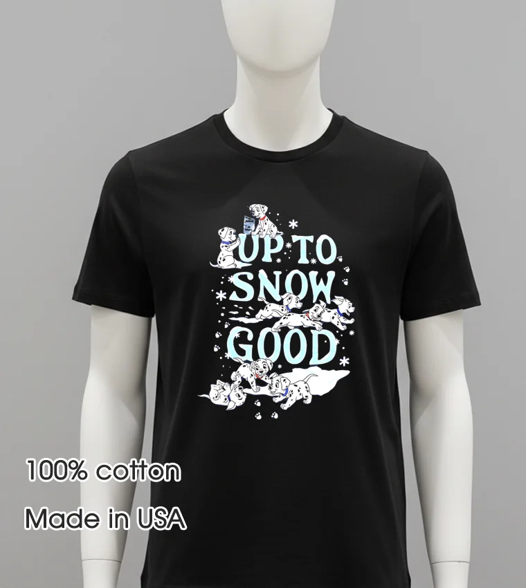 Up To Snow Good Dog Disney Balck Shirt