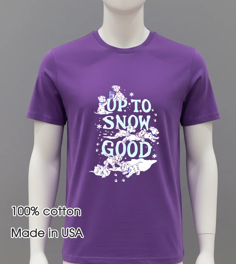 Up To Snow Good Dog Disney - purple-shirt Up To Snow Good Dog Disney Purple Shirt