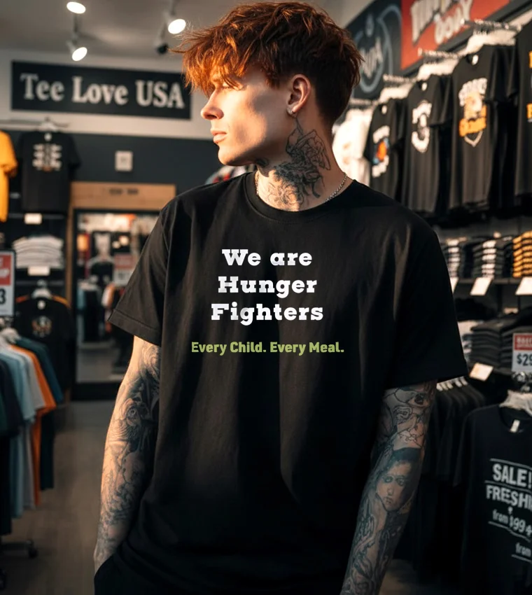 We Are Hunger Fighters Every Child Every Meal T S - black t-shirt We Are Hunger Fighters Every Child Every Meal T S Black T Shirt