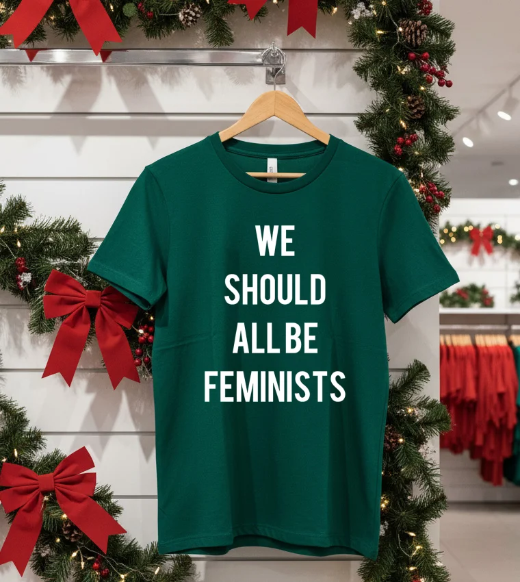 We Should All Be Feminists - green-shirt We Should All Be Feminists Green Shirt