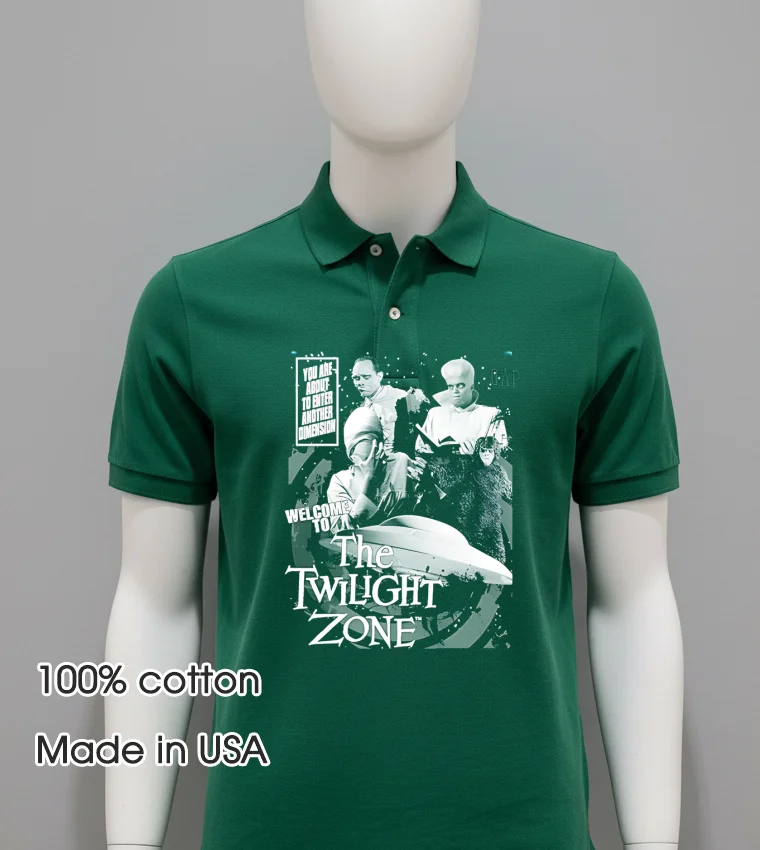 Welcome To The Twilight Zone Vintage - green-shirt Welcome To The Twilight Zone Vintage Green Shirt